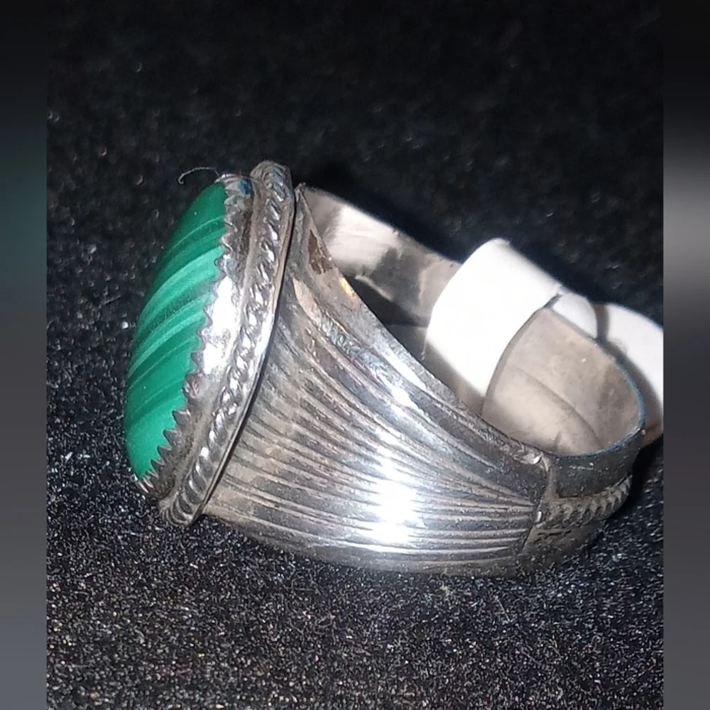 Navajo Native American Sterling Mens Ring Vintage 12